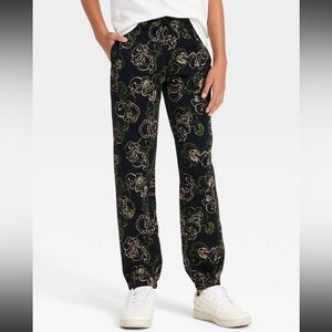 NEW Grinch Kids  Print Joggers - Black and Green